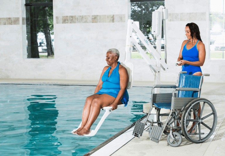 Hydrotherapy wheelchair seat